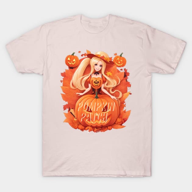 barbie fall pumpkin T-Shirt by AOAOCreation